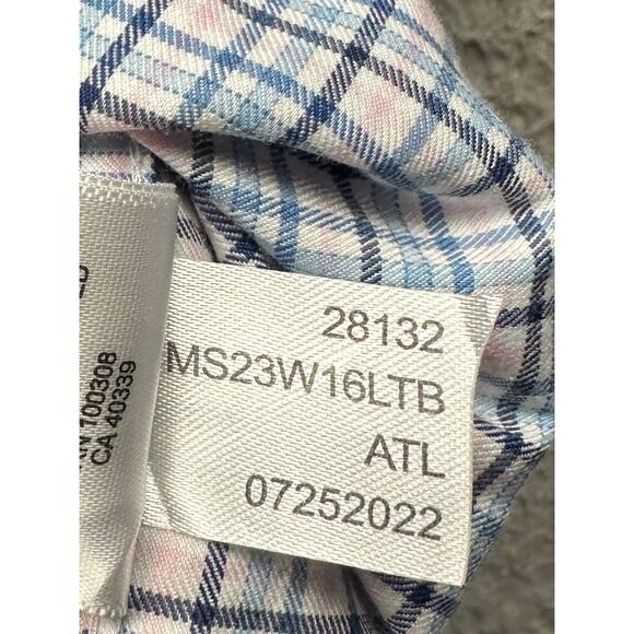 Peter Millar Crown Eddings Sport Button Down Plaid Shirt Mens 2XL Long Sleeve - Picture 7 of 10